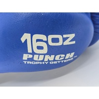 Punch Equipment 16oz Trophy Getters Commercial Boxing Gloves Blue