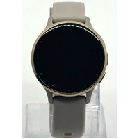 Garmin Venu 3S GPS WiFi Gold Steel Bezel French Grey Case Silicone Band Watch