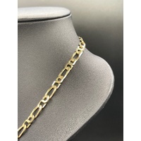 Mens 9ct Yellow Gold Anchor Link Necklace