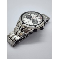 Seiko Coutura Chronograph Silver Dial Quartz Stainless Steel Watch SSB433