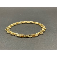 Ladies 9ct Yellow Gold Fancy Link Bracelet