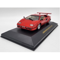 IXO Models Lamborghini Countach LP 500S 1:43 Scale Red Diecast Car