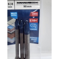 Bosch 2608900595 Expert Hex 9 HardCeramic 3 Piece Drill Bit Set 5mm 6mm 8mm