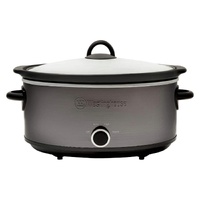 Westinghouse 6.5L Electric Slow Cooker Black Stainless Steel WHSC08KS
