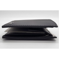 Lacoste M Billfold Coin Box NH2505FG Black Wallet and Card Case Set