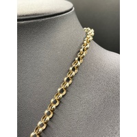 Ladies 9ct Yellow Gold Belcher Link Necklace