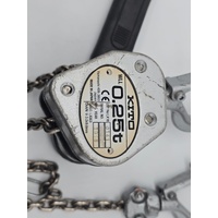 Kito LX003 Lever Block 0.25T with 1 Meter Chain Length