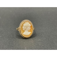 Ladies 9ct Yellow Gold Cameo Ring