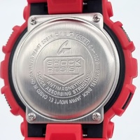 Casio G-Shock GA-100B Analog Digital Resin Strap Mens Red Watch 200m WR