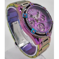 Guess Iridescent Crystal Queen Multifunction Stainless Steel Watch GW0464L4