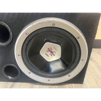 Sony Xplod Dual 12 Inch Subwoofers in Fusion Box with 4 Channel Amp