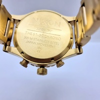 Nixon Simplify The 51-30 Chrono All Gold Stainless Steel Mens Watch