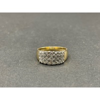 Ladies 18ct Yellow Gold Diamond Cluster Ring