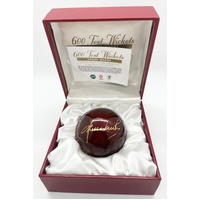 Shane Warne Signed Ceramic Ball 600 Test Wickets Limited Edition 170/600 and COA