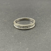 Ladies 18ct White Gold Diamond Band Ring