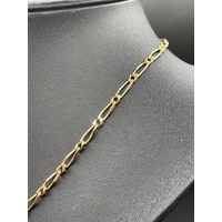 Unisex 18ct Yellow Gold Figaro Link Necklace