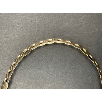 Mens 10ct Yellow Gold Curb Link Bracelet