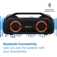SoundTec 2.0CH Boombox Portable Bluetooth Speaker with Built-In Powerbank
