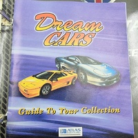 Dream Cars Atlas Editions Supercar Lot Vintage Binder Pages Collectible