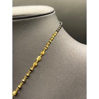Ladies 22ct Yellow Gold and Bead Fancy Necklace