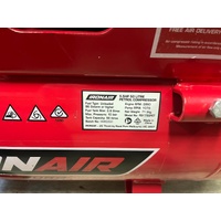 IRONAIR FB1750PET Honda GX160 4KW 5.5HP 50L 289L/Min Petrol Belt Compressor