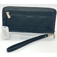 Guess Black Cresidia Large Zip Around Wallet PG934 with Tag