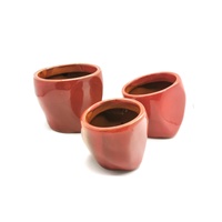 Apple Décor Collection S/3 Canister Set 3 Piece Ceramic Storage Jars