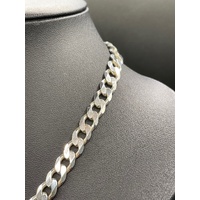 Unisex 925 Sterling Silver Curb Link Necklace