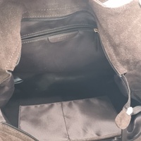 Evity Suede Leather Tote Handbag Classic Brown
