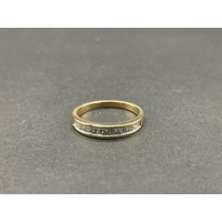 Ladies 18ct Yellow Gold Diamond Band Ring
