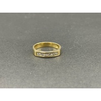 Ladies 18ct Yellow Gold Diamond Band Ring