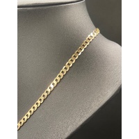 Unisex 9ct Yellow Gold Curb Link Necklace