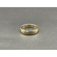 Unisex 9ct Yellow Gold Plain Band Ring