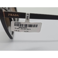 Prada PR 23ZS 11J6E1 54-18 Shiny Brown Gradient Butterfly Sunglasses