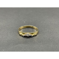Ladies 18ct Yellow Gold Diamond Enhancer Ring