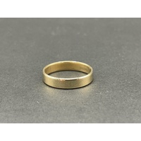Unisex 10ct Yellow Gold Plain Band Ring