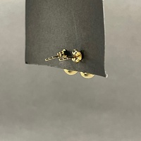 Ladies 18ct Yellow Gold Tear Drop Bubble Stud Earrings
