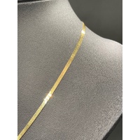 Ladies 18ct Yellow Gold Snake Link Necklace