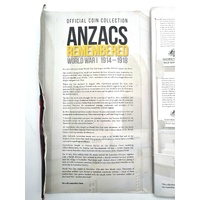 Royal Australian Mint ANZACS Remembered WWI 1914-1918 Official Coin Collection