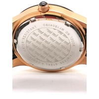 Folli Follie Ladies Rose Gold Black Watch WF1B040BD with Crystal Bezel