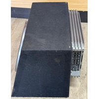 Fusion Encounter EN-41400 1400W Amp with 12 Inch Subwoofer in Enclosure Box