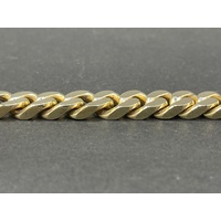 Mens 9ct Yellow Gold Chunky Curb Link Bracelet