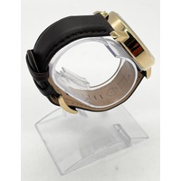 Fossil Rhett BQ1009 Mens Chronograph Watch Brown Leather Gold 42mm