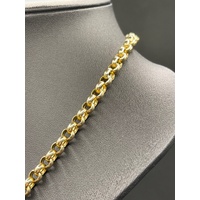 Ladies 9ct Yellow Gold Belcher Link Necklace