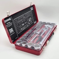 Sidchrome SCMT14105 40 Piece 1/2 Inch Drive Metric and AF Socket Set