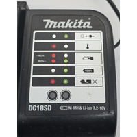 Makita DC18SD Li-Ion NiMH 7.2-18V Li-Ion Standard Corded Battery Charger