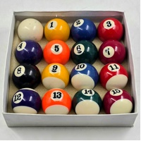 T&R Professional Billiard Ball Set 16 Piece 2 Inch Pool Balls with Cue Ball Boxed