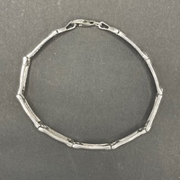 Mens 925 Sterling Silver Fancy Link Bracelet