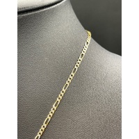 Unisex 14ct Yellow Gold Figaro Link Necklace