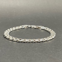 Mens 925 Sterling Silver Curb Link Bracelet